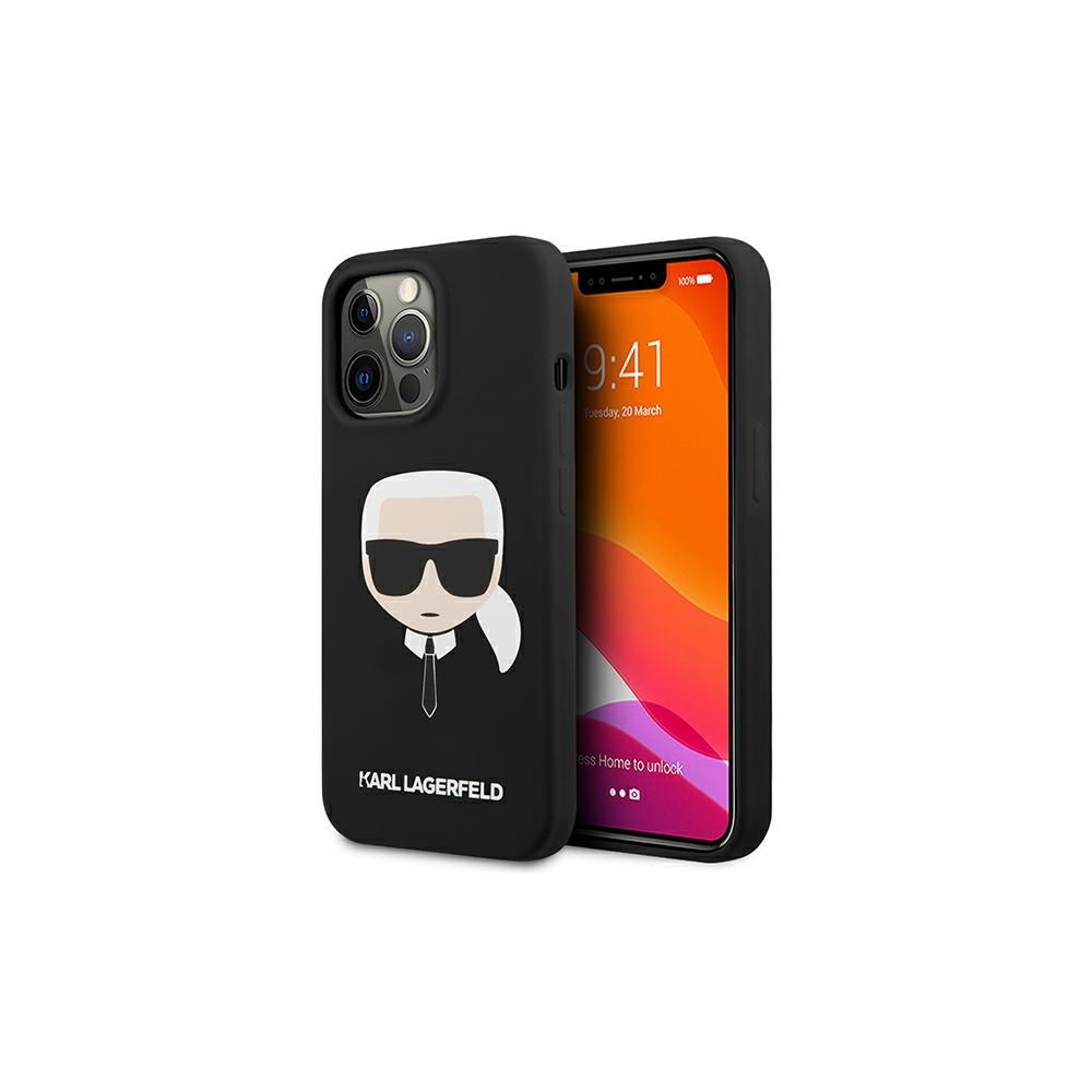 Karl Lagerfeld Black Silicone Case iPhone 13 Pro Max